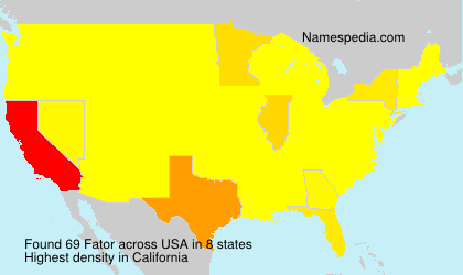 Surname Fator in USA Surname Fator in USA