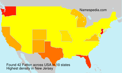 Surname Fatton in USA Surname Fatton in USA