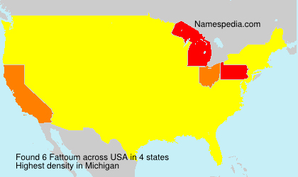 Surname Fattoum in USA Surname Fattoum in USA