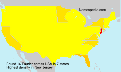 Surname Fauder in USA Surname Fauder in USA