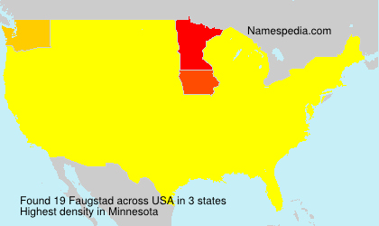 Surname Faugstad in USA Surname Faugstad in USA