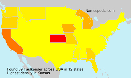 Surname Faulkender in USA Surname Faulkender in USA