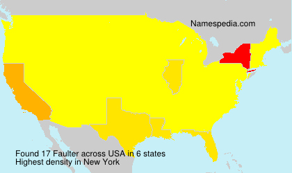 Surname Faulter in USA Surname Faulter in USA