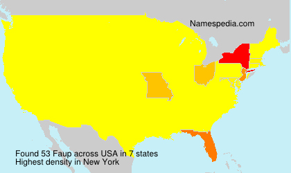 Surname Faup in USA Surname Faup in USA