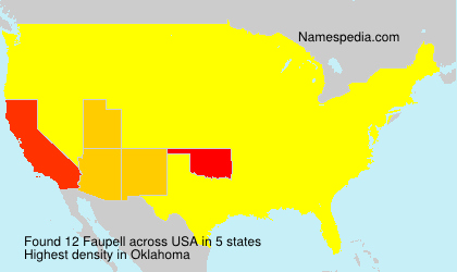 Surname Faupell in USA Surname Faupell in USA