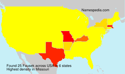 Surname Fausek in USA Surname Fausek in USA