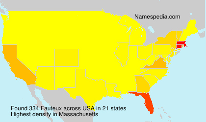 Surname Fauteux in USA Surname Fauteux in USA
