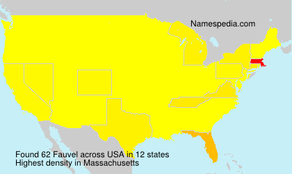 Surname Fauvel in USA Surname Fauvel in USA