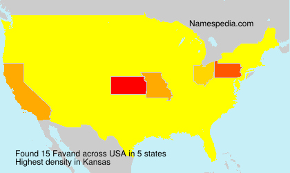 Surname Favand in USA Surname Favand in USA