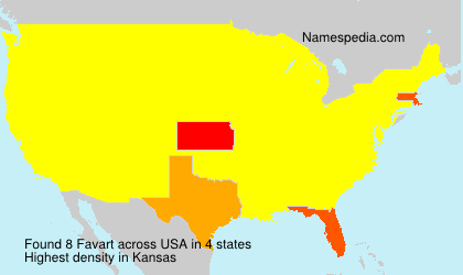 Surname Favart in USA Surname Favart in USA