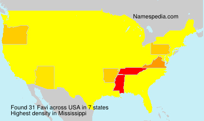 Surname Favi in USA Surname Favi in USA