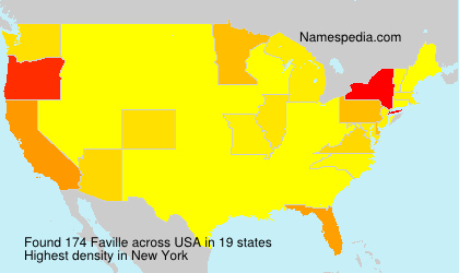 Surname Faville in USA Surname Faville in USA