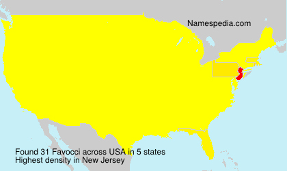 Surname Favocci in USA Surname Favocci in USA