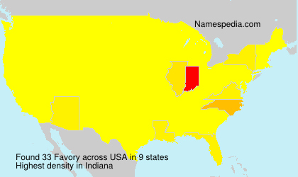 Surname Favory in USA Surname Favory in USA