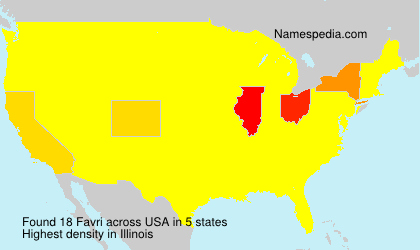 Surname Favri in USA Surname Favri in USA