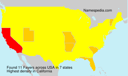 Surname Fayers in USA Surname Fayers in USA