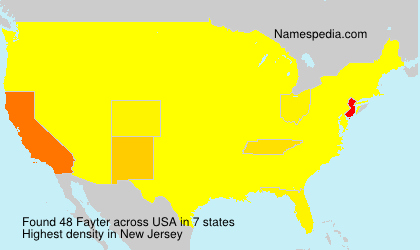 Surname Fayter in USA Surname Fayter in USA