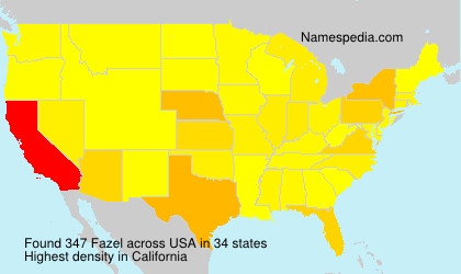 Surname Fazel in USA Surname Fazel in USA