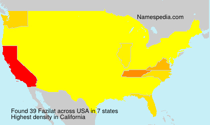 Surname Fazilat in USA Surname Fazilat in USA