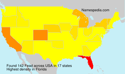 Surname Fead in USA Surname Fead in USA