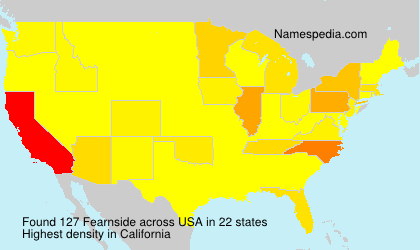 Surname Fearnside in USA Surname Fearnside in USA