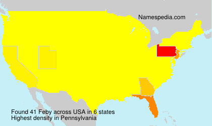 Surname Feby in USA Surname Feby in USA