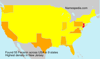 Surname Fecanin in USA Surname Fecanin in USA