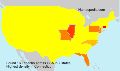 Surname Fecenko in USA Surname Fecenko in USA