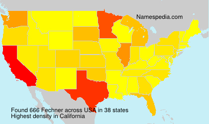 Surname Fechner in USA Surname Fechner in USA