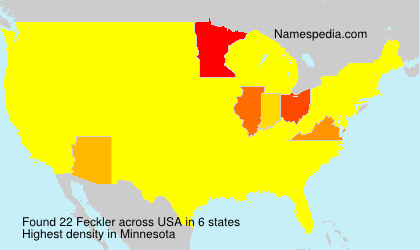 Surname Feckler in USA Surname Feckler in USA