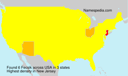 Surname Fecsik in USA Surname Fecsik in USA