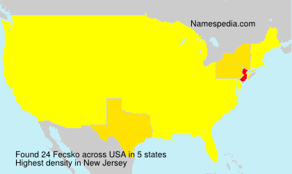 Surname Fecsko in USA Surname Fecsko in USA