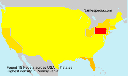 Surname Fedela in USA Surname Fedela in USA