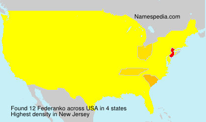 Surname Federanko in USA Surname Federanko in USA