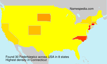 Surname Federkiewicz in USA Surname Federkiewicz in USA