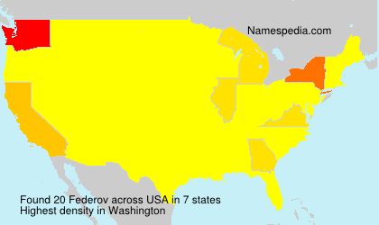 Surname Federov in USA Surname Federov in USA