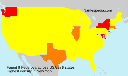 Surname Federova in USA Surname Federova in USA