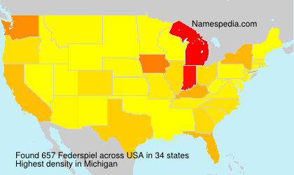 Surname Federspiel in USA Surname Federspiel in USA