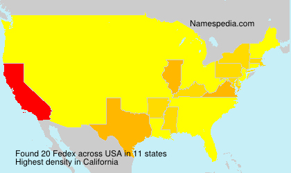Surname Fedex in USA Surname Fedex in USA