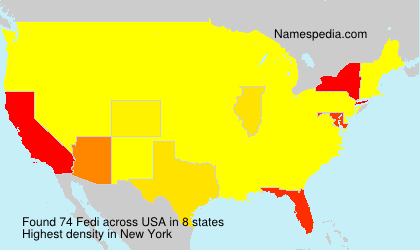 Surname Fedi in USA Surname Fedi in USA
