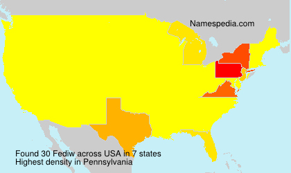Surname Fediw in USA Surname Fediw in USA