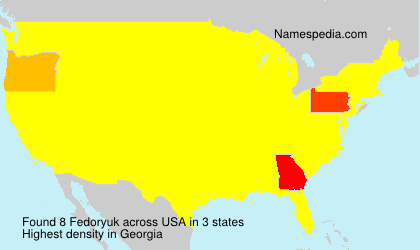 Surname Fedoryuk in USA Surname Fedoryuk in USA