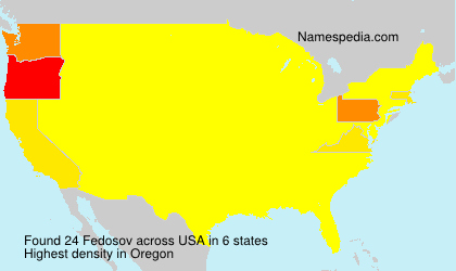 Surname Fedosov in USA Surname Fedosov in USA
