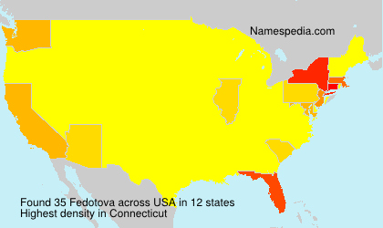Surname Fedotova in USA Surname Fedotova in USA