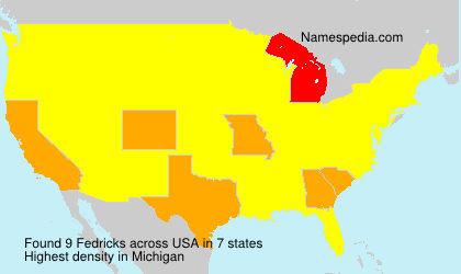 Surname Fedricks in USA Surname Fedricks in USA