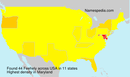 Surname Feehely in USA Surname Feehely in USA