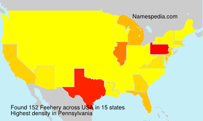 Surname Feehery in USA Surname Feehery in USA