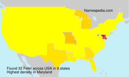 Surname Fefel in USA Surname Fefel in USA