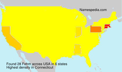 Surname Fehm in USA Surname Fehm in USA