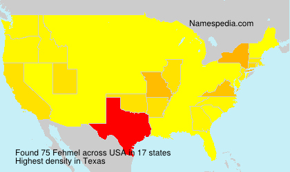 Surname Fehmel in USA Surname Fehmel in USA